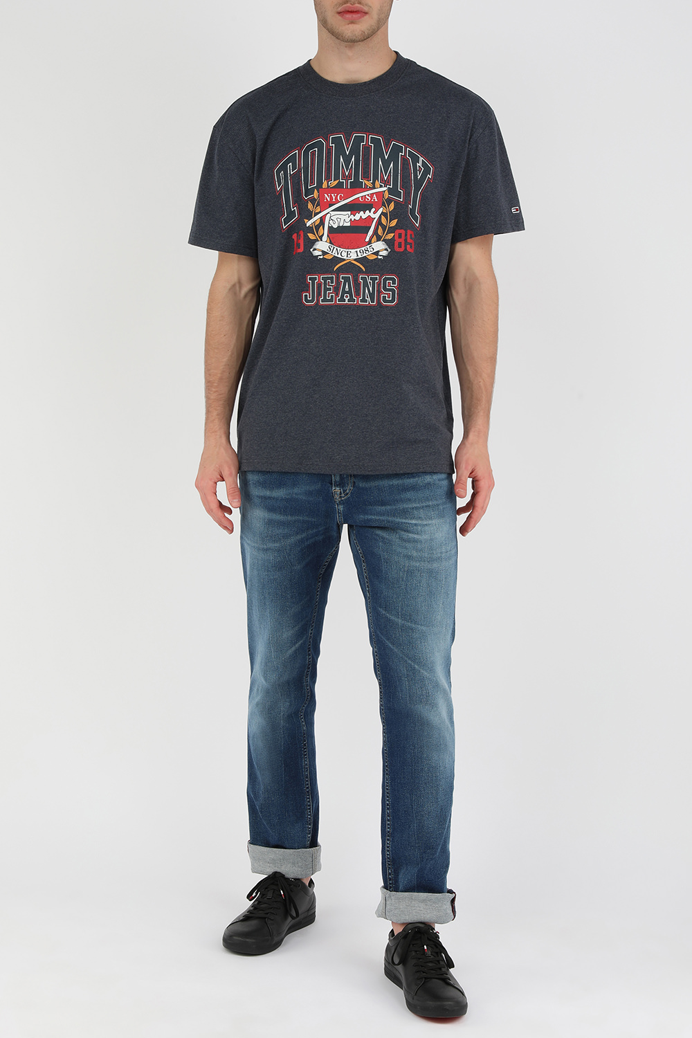 מכנסי סלים ג'ינס כחולים